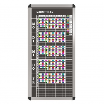 Klassen-Plantafel, 8 Stunden Mo-Fr, für 10 Klassen, 103x57 cm, Klassen-Plantafel, 8 Stunden Mo-Fr, für 10 Klassen, 103x57 cm,